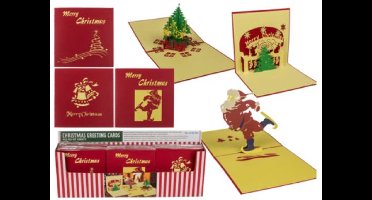 Kerstkaart met fold-out silhouette