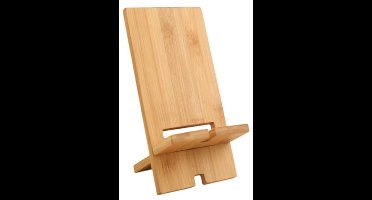 Houten Telefoonhouder | Multifunctionele Standaard voor Smartphones en Tablets 8 x 14 cm