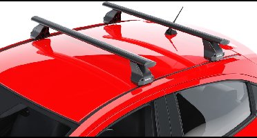 Dakdragers geschikt voor Mercedes-Benz E-Klasse (W212) 2009-2016 4-deurs sedan Menabo Omega Plus zwart