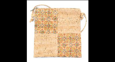 green-goose® Kurk Schoudertasje Sprookjesbloem | 22x20x1 cm | Duurzaam Biologisch Afbreekbaar | Handgemaakt in Portugal