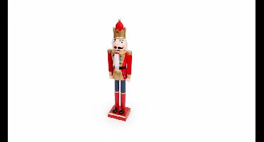 Ruhhy Decoratieve Houten Notenkraker 30 cm - Klassieke Kerstfiguur