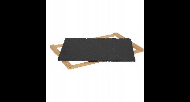 Rio Bamboe/Leisteen Serveerschaal 45x30 cm