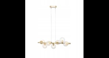 AVOLA 7 goudkleurige glazen hanglamp - Sigma Lighting