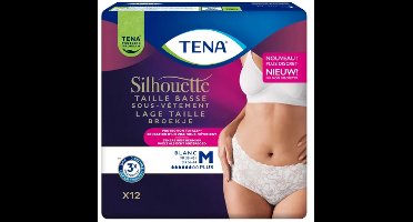 Tena Silhouette Plus Wit - Lage taille Medium - 1 pak van 12 stuks