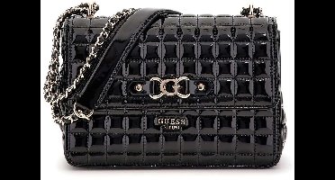 GUESS schoudertas Nadira Convertible Crossbody Flap Black zwart