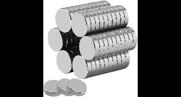 magneten - 15L x 15B x 4Dikte millimeter - 30 stuks - sterke - ronde - neodymium - zilver