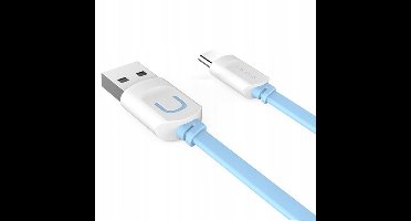 P4Y USB-C Kabel 1m Cyan - Snel Laden & Dataoverdracht