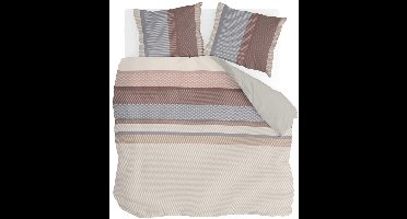 Byrklund Dekbedovertrek Striped Chic - 200x220 - 100% Polyester - Taupe