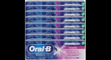 Oral-B 3D White Vitalize Tandpasta Family Pack – 8 × 75 ml
