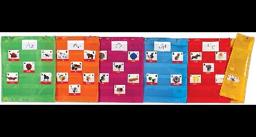 Magnetische hangtas met transparante pockets (6 stuks)