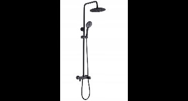 Valvex Decor Black Douchekolom met Kranen - Mat Zwart