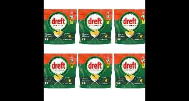 X6Dreft - Vaatwas - Fresh Original - All in One - Citroen - 18Capsules/243g