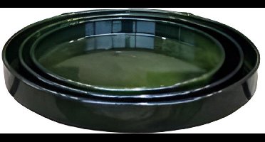 Buitengewoon de boet - Schotel Cylinder Vibrant Groen L 33x4cm