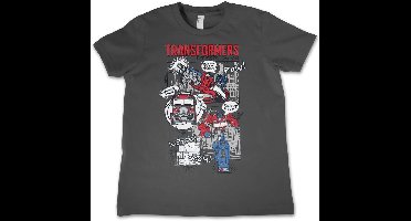 Transformers Kinder T-Shirt Pow Woosh Boom! Kids Tee HSB-12-TF1203-DTF557 DarkGrey-12 Jahre