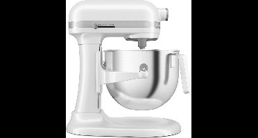 KitchenAid keukenmachine - Artisan - In hoogte verstelbare kom - 375 W - Krachtig met 11 snelheden - 4 Roestvrijstalen accessoires - 6,6L - Classic Wit