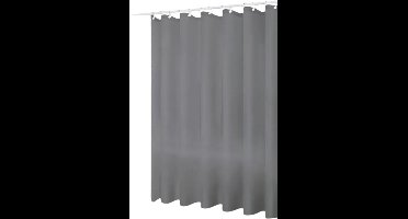 Douchegordijn - Grijs- Met ringen - 180 X 180 - Douche Gordijn - Badkamer