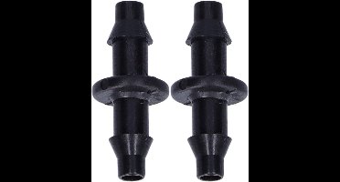 Brenzoos - 100 stuks slangconnectoren voor irrigatiesysteem - rechte kanaalfittingen - druppelirrigatiesysteem