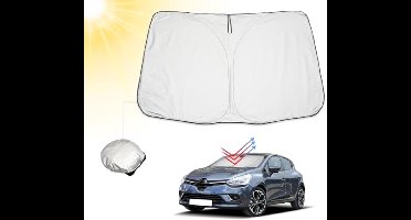 Zonwering Auto Voorruitafdekking - Opvouwbaar met UV Bescherming, Compatibel met Renault Clio 5 (2020-2024)