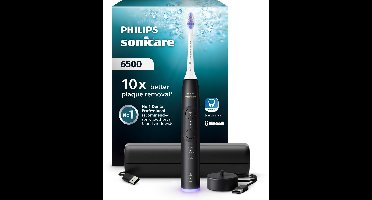 Philips Sonicare 6500 Series - Elektrische Tandenborstel - Zwart - Reisetui - Gevoelige tanden - HX7411/02