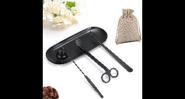 Kaarsenblusser-Kaars Accessoire Set -Roestvrij Metalen Kaars Uitschakelen Kitr -c