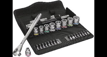 Wera Zyklop Metal 8100 SB 7 05004047001 Dopsleutelset Metrisch 3/8 (10 mm) 29-delig