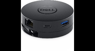 DELL DA300 Bedraad USB 3.2 Gen 2 (3.1 Gen 2) Type-C Zwart