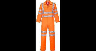 Portwest Hi-Vis Poly Katoenen Service Overall RT42 - Oranje - L