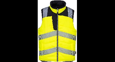 Portwest PW3 Hoge zichtbaarheid Bodywarmer, 2 zijde draagbaar PW374 - Geel/Zwart - XS