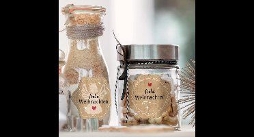 Avery Etiket Z-design Christmas pakje a 1 vel gouden kerst