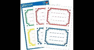 boeketiket Z-design School pakje a 6 vel kader rood