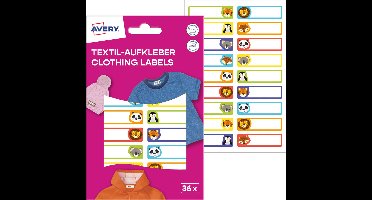 AVERY Textiel-etiketten, 13 x 45 mm, wit