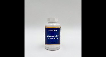 Fit for Life Aminozuur Capsules - Met toevoegde vitaminen en mineralen - Met hoog gehalte aan Glycine - Bevat ook chroom - Geschikt voor vegetariërs en veganisten - 90 capsules