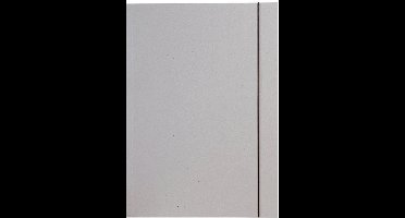 Tekenmapje van grijze kartonplaat, formaat A3, met elastieksluiting.