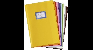 Ordnerbeschermers A4, gerild (sisal), PP, oranje