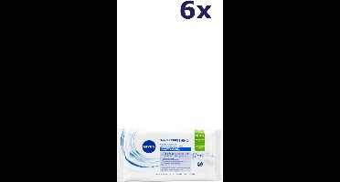 6x Nivea 3 In 1 Refreshing Cleansing gezichtsreinigingsdoekjes 25st