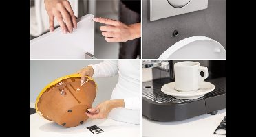 3M Geluiddemper/Antislipvoet, transparant, hoekig, 20,5 mm