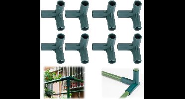 Dolaso 10 stuks tuin frame connector 3-weg plant steun connector Plant stapel bouw accessoires 16mm broeikasbuis steun aansluiting