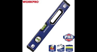 WORKPRO WP262019 Waterpas 400 mm – Aluminium & Magnetisch – Professioneel