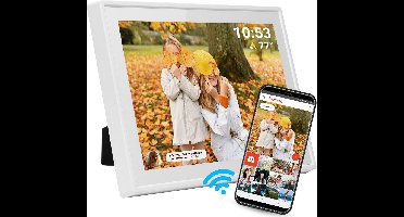 Denver Digitale Fotolijst 10.1 inch - HD - Frameo App - Fotokader - WiFi - IPS Touchscreen - 16GB - PFF1021W