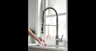 Boraboi® Keukenkraan met Infraroodsensor en Uittrekbare 360 Graden Draaibare Douche