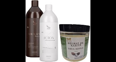 ZAP Colageno dos fios Braziliaans keratine behandeling 2x1L + 1 gratis Shea Butter