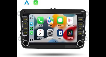 Boscer Autoradio - Geschikt voor Volkswagen, Skoda & Seat - Apple Carplay & Android Auto - Android 15 - 1+32GB - 7 Inch HD Touchscreen - Bluetooth, USB, WiFi & MP5 - Navigatiesysteem - Achteruitrijcamera & Microfoon - 2025 Model
