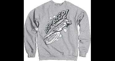 Looney Tunes BEEP BEEP Sweatshirt Heather-Grey-M