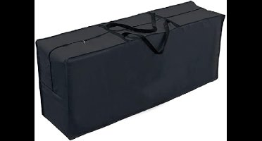 Selbro®, Opbergtas voor tuinkussen, waterdicht, anti-uv, zwaar belastbaar, scheurbestendig, 420D Oxford-stof, 130 x 32 x 52 cm, zwart