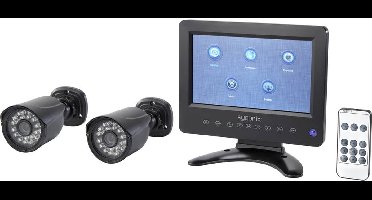 Sygonix SY-4600588 AHD-Bewakingscameraset 2-kanaals Met 2 camera's 1280 x 720 Pixel