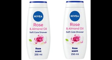 Nivea Douchegel - Rose & Almond Oil - DUOPAK - 2 x 250 ml