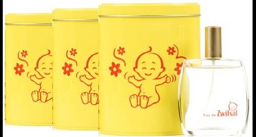 Geschenk Zwitsal – Eau de Zwitsal 95 ml + Bewaarblik - Voordeelverpakking 3 Stuks