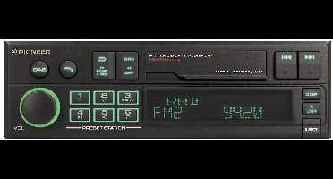 Pioneer SXT-C10PS – 1DIN autoradio – Retro design – DAB+ – USB – RGB verlichting - Bluetooth
