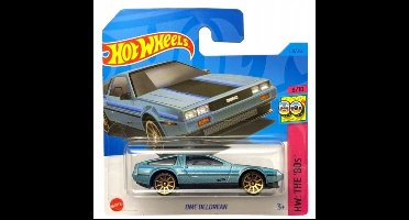 Hot Wheels DMC DeLorean '80s verzamelauto - Blauw, 1:64