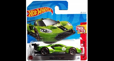 Hot Wheels 2016 Ford GT Race Groen 229/250 Toen en nu 7/10 2024